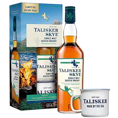 Talisker SKYE Campfire Escape Pack 45,8% Vol. 0,7l in Giftbox with Mug Talisker SKYE Campfire Escape Pack 45,8% Vol. 0,7l in Giftbox with Mug