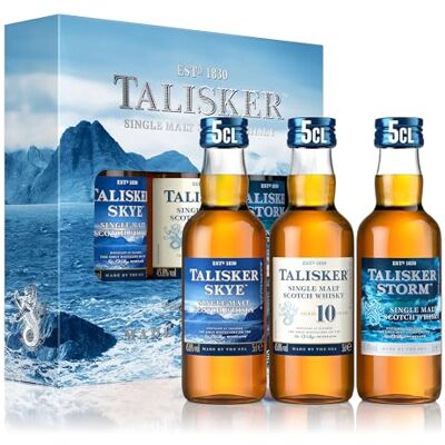 Talisker The Collection Made By The Sea Single Malt Scotch Whisky 45,8% Vol. 3x0,05l in Giftbox Talisker The Collection Made By The Sea Single Malt Scotch Whisky 45,8% Vol. 3x0,05l in Giftbox