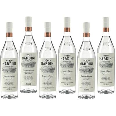 Nardini GRAPPA BIANCA 1 LITRO 6 BOTTIGLIE Nardini GRAPPA BIANCA 1 LITRO 6 BOTTIGLIE