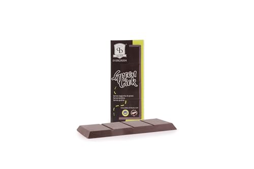 EVERGREEN GREEN CIOK Cioccolata di Modica IGP "PISTACCHIO VERDE DI BRONTE D.O.P." Piccoli pezzi di granella di pistacchio all'interno