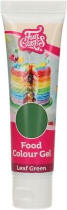 FunCakes Food Colour Gel Verde Foglia: Coloranti Alimentare Concentrati per Crema, Fondente, Marzapane, Pasta. Facile da Dosare. Gocce Individuali per Creare Colori Vivaci. Halal. 30 g