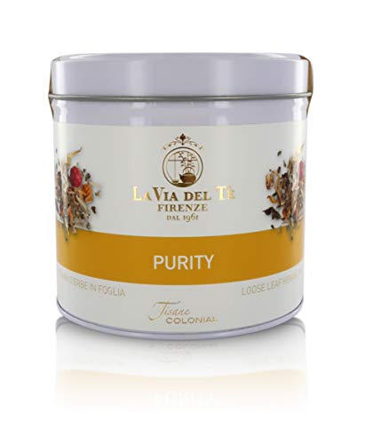 Via Tisana Purity, Infuso d'Erbe Depurativo in Barattolo di Latta, 90g