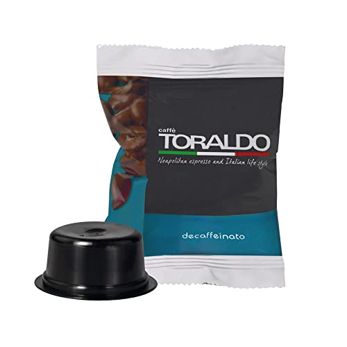 Caffè Toraldo compatibili lavazza Firma vitha miscela DECAFFEINATO Box da 100 capsule 8g macinato fresco aroma ricco espresso napoletano italiano (DECAFFEINATO)