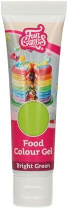 FunCakes Food Colour Gel Bright Green: Highly Concentrated Food Colouring for Batter, Cream, Fondant, Marzipan, Dough. Easy Dosing thanks to the Convenient Tube. Halal. 30 g.