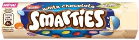 Generico Confetti Cioccolatini Smarties White Cioccolato Bianco Tubo da 12 x 34 g