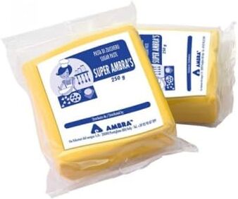 Generic AMBRA'S Pasta di zuccherro VARI COLORI 250 gr senza glutine per torte scenografiche (Giallo)