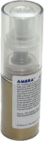 Generic AMBRA'S Colorante in polvere spray 10 gr o 100 ml ORO e ARGENTO senza glutine MADE IN ITALY (Oro, 10 grammi)