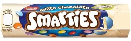 Generico Confetti Cioccolatini Smarties White Cioccolato Bianco 3 Tubi Maxi da 120 g