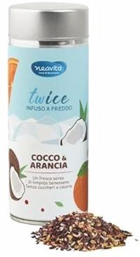 Neavita Twice Silver Tin Infuso a Freddo Cocco e Arancia, 90g