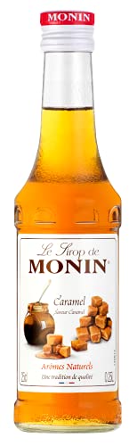 Monin Caramel Syrup, 250 ml Bottle