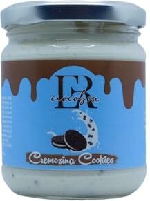 Generic ER Ciocobon Cremosina Cookies Crema Spalmabile Artigianale 100% Made In Italy Vasetto da 200 gr Creme Splamabili per Colazioni Dolci e Pasticceria