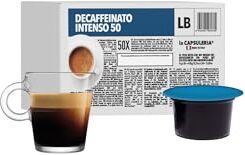 La Capsuleria Caffè DECA INTENSO, decaffeinato (100 Capsule) compatibili con Lavazza Blue/Lavazza In Black