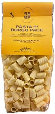 Generico Pasta di Borgo Pace Trafilata al Bronzo Semola di Grano Duro 100% Italiana MEZZE MANICHE 500gr