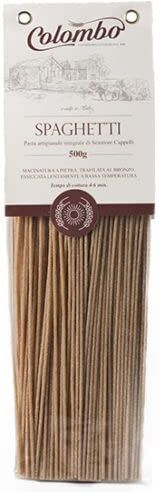 Generico Spaghetti Integrali di grano duro – Pasta integrale artigianale – Grano Senatore Cappelli 2 pacchi da 500 grammi