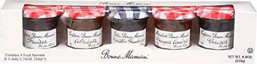Miele Bonne Maman Fruit Preserves 5 Flavor Gift Pack, 1.76 Ounce (Pack of 12)