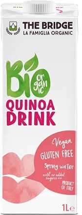 The Bridge Bio Quinoa Drink Bevanda Biologica a base di Quinoa (Formato da 1 litro, Scatola da 12 pezzi)