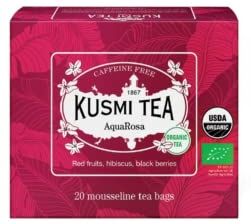 Generico Kusmi Tea   Aqua Rosa Infuso Biologico ai Frutti Rossi Misti Senza Caffeina 1 x 20 Bustine di Tè (40 Gr)