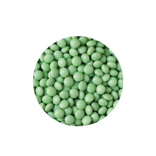 Decora , 2081194 Confezione da 80 g Mini Lenti Cioccolato A Latte Verde Dim. ⌀ 10 mm, Pronte all’uso, Da cospargere direttamente su torte, Con il 60% di cioccolato al latte, Made in Italy