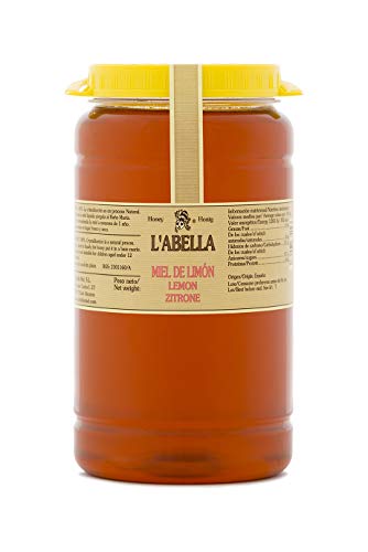 L'ABELLAMEL L'Abella Mel Miele di limone naturale 100%   Miele di api biologiche pura raccolta a mano in Spagna, senza glutine 2000g
