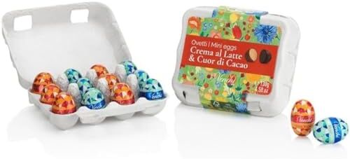 Venchi Portaovetti Assortiti Crema Latte & Fondente, 130 g Idea Regalo Senza Glutine