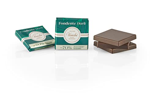 Venchi Cioccolatini Granblend Extra Fondente -70% di Zuccheri sfusi Confezione da 1 kg Senza Glutine
