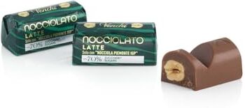 Venchi Lingottino Nocciolato Latte -70% di Zuccheri Cioccolatino con Nocciole Piemonte IGP intere, 1 kg Senza Glutine