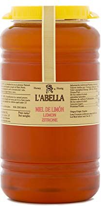 L'ABELLAMEL L'Abella Mel Miele di limone naturale 100%   Miele di api biologiche pura raccolta a mano in Spagna, glutine -gratuito 3000G