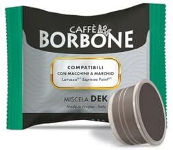 CAFFÈ BORBONE Miscela Decaffeinata 100 Capsule Compatibili con le Macchine Lavazza