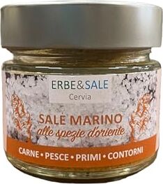 Generico Erbe&Sale Cervia Sale Marino alle Spezie d'Oriente Per Carne, Pesce, Primi e Contorni 120 gr