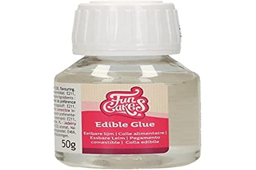 FunCakes Edible Glue: Transparant, For Sugarcraft Work and Cake Decorating, 50 g.