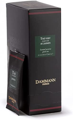 Generico Dammann Frères   Tè Verde al Gelsomino   Green Tea Jasmine Bustine 24 Bustine (48 Gr)   Tè Bustine Confezioni   Miscela di Tè Verde Cinese