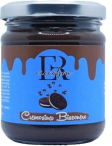 Generic ER Ciocobon Cremosina Bisconero Crema Spalmabile Artigianale 100% Made In Italy Vasetto da 200 gr Creme Splamabili per Colazioni Dolci e Pasticceria