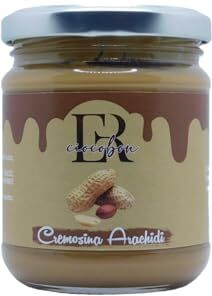 Generic ER Ciocobon Cremosina Arachidi Crema Spalmabile Artigianale 100% Made In Italy Vasetto da 200 gr Creme Splamabili per Colazioni Dolci e Pasticceria