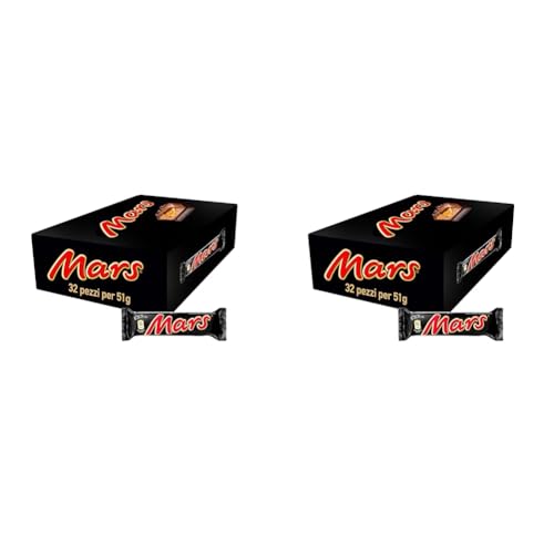 Mars Barretta con Caramello Ricoperta al Cioccolato, 32 Barrette X51G (1632G) (Confezione da 2)