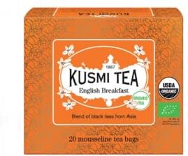 Generico Kusmi Tea   Miscela di Tè Neri English Breakfast Biologico 20 Bustine di Tè (40 Gr)   Black Tea English Breakfast BIO