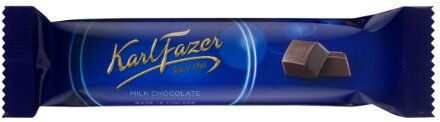 Fazer 5 barrette x 39 g di cioccolato al latte finlandese Karl  Blue