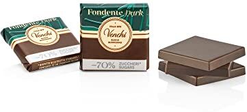 Venchi Linea -70% di Zuccheri Granblend Fondente in Confezione da 1 kg, 1 kg Senza Glutine Con Fibra Vegetale Vegano