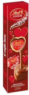 Lindt Scatola Regalo Cioccolatini Lindor a Forma di Cuore al Cioccolato al Latte, in confezione 57g