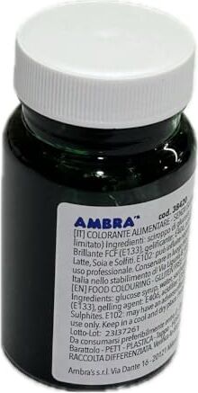 Generic AMBRA'S Colorante alimentare gel 95 grammi VARI COLORI senza glutine COLORANTI IN GEL SENZA GLUTINE MADE IN ITALY … (Verde)