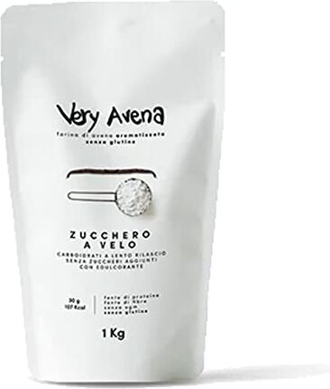 Farina di Avena Senza Glutine Zucchero a velo vanigliato. Senza glutine. Senza lattosio. Formato da 1Kg.