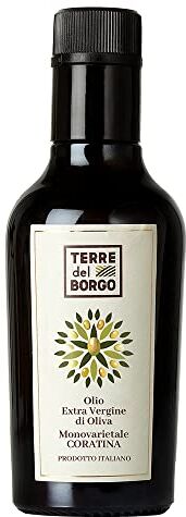 Generico Olio EXtravergine di Oliva Pugliese TERRE del BORGO (Monocultivar Coratina Fruttato equilibrato medio, 250ml)