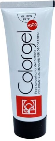 Modecor Colorante alimentare in gel rosso ciliegia 100 gr