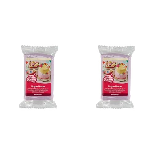 FunCakes Pasta di Zucchero Pastel Lilac: Facile da Usare, Liscio, Flessibile, Morbido e Pieghevole, Perfetto per la Decorazione di Torte, Halal, Kosher e Senza Glutine. 250 gr (Confezione da 2)