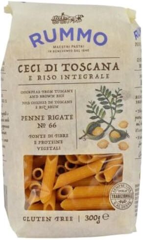 Generico Pasta Rummo Speciale Penne Rigate N° 66 Ceci di Toscana e Riso Integrale 3 x 300 g