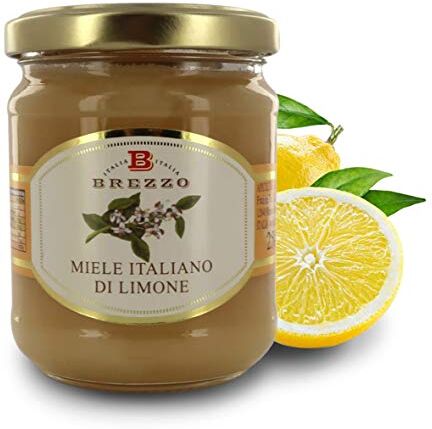 Brezzo Miele Italiano di Limone, 12 Vasetti da 250 Grammi (Tot. 3 kg)