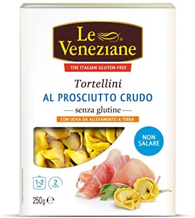 Generico LE VENEZIANE TORTELLINI AL PROSCIUTTO CRUDO SENZA GLUTINE, GLUTEN FREE 3 PEZZI DA 250G (TOT. 750 GR.)