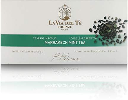 Via Marrakech Mint Tea, Tè alla Menta, Astuccio con 20 Filtri da 2,5g 50g