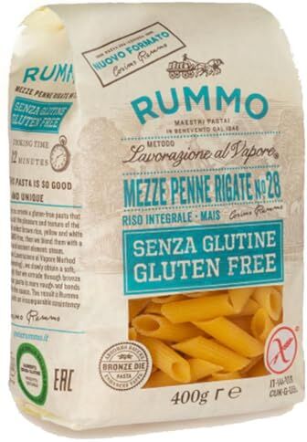 Generico Pasta Rummo Mezze Penne Rigate N° 28 Senza Glutine 3 x 400 g