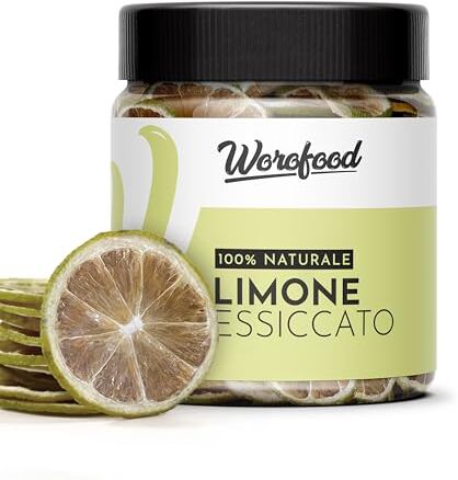 ITALIA SPEZIE Limone essiccato a fette al naturale, senza zucchero, senza additivi, 30 g slices di limone Italiano disidratato per cocktail, infusi, tè, decorazioni