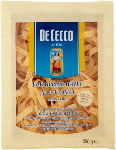 Generico 5X DE CECCO FETTUCCINE ALL'UOVO (5 PACCHI DA 250gr) 1,25 kg